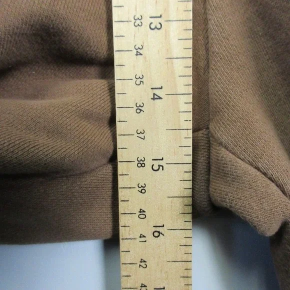 Lonely Ghost Graphic Print Sweatpants Women XL Brown Cotton Relaxed Lounge 608 - Picture 10 of 12